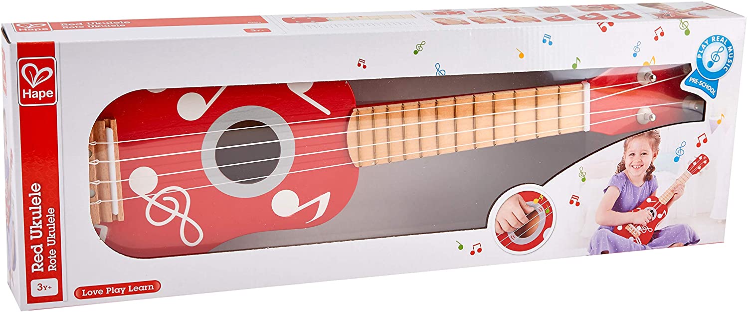 Музыкальная игрушка Гавайская гитара, цвет – красный  